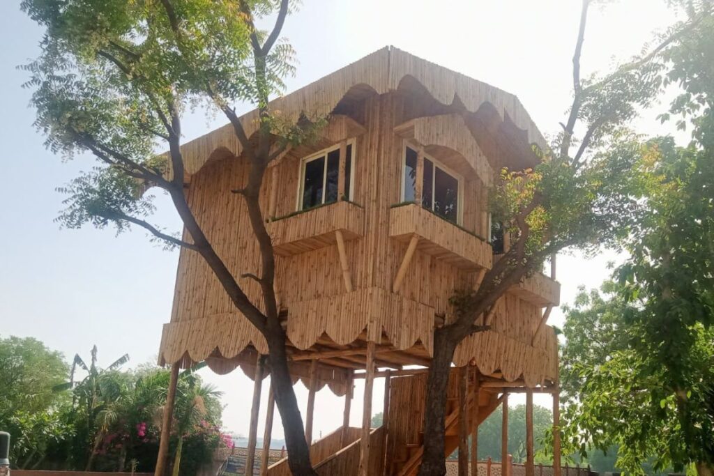 Bamboo tree house